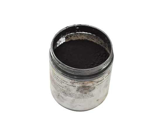 Artificial colored sand copper chromium black